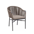 Fauteuil en aluminium anthracite DOHA - Stamp