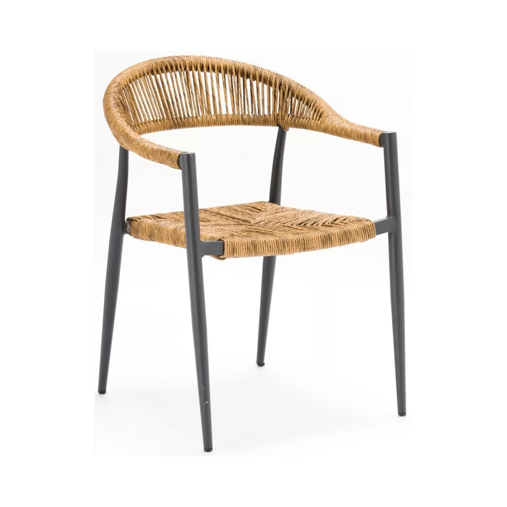 Fauteuil en aluminium gris SANTANA - Stamp
