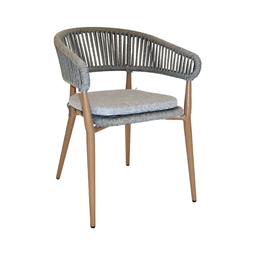 Fauteuil en aluminium naturel NORDIC  - Stamp