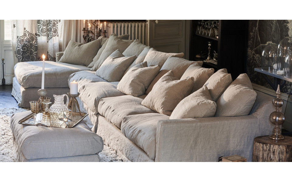 Pouf XL Biarritz 105 x 60 cm - Home Spirit