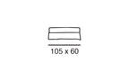 Pouf XL Biarritz 105 x 60 cm - Home Spirit