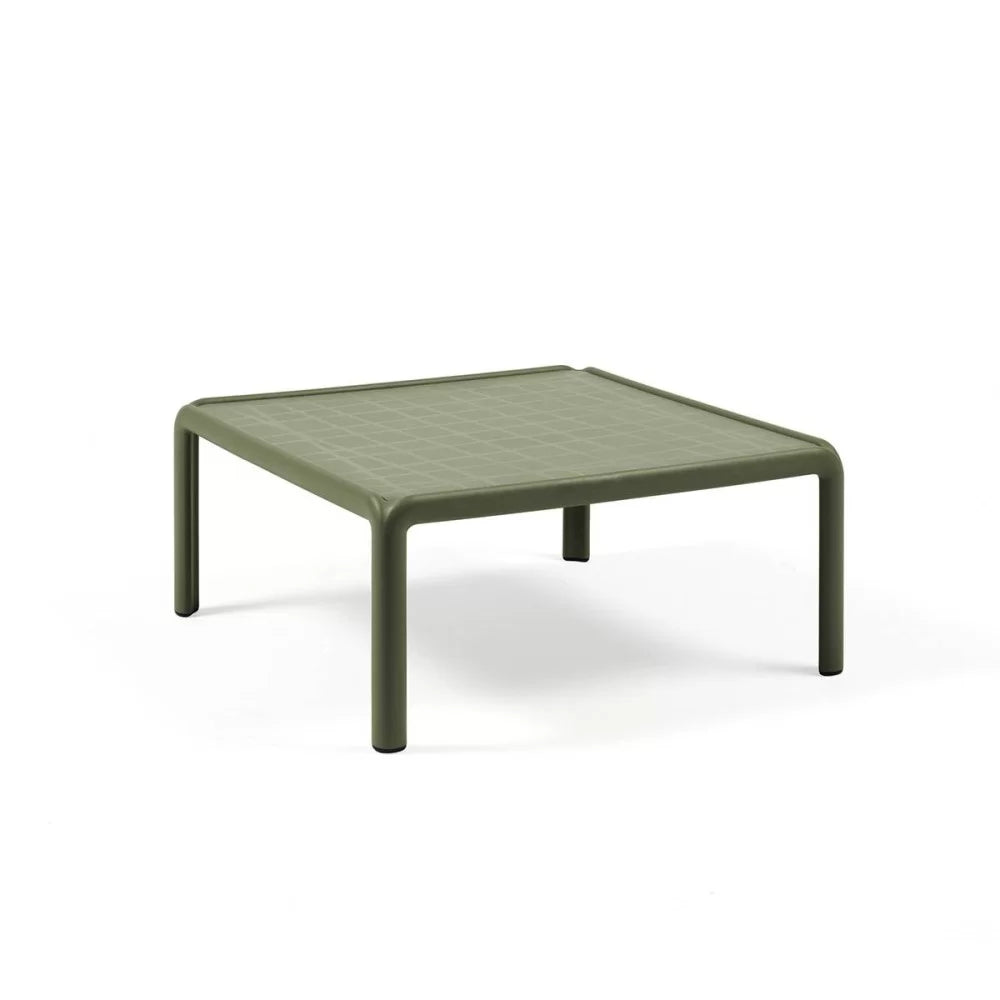 Table basse en résine KOMODO avec plateau de verre - Stamp