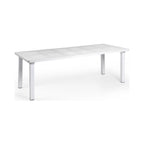 Table extensible en résine LEVANTE avec pieds aluminium - Stamp