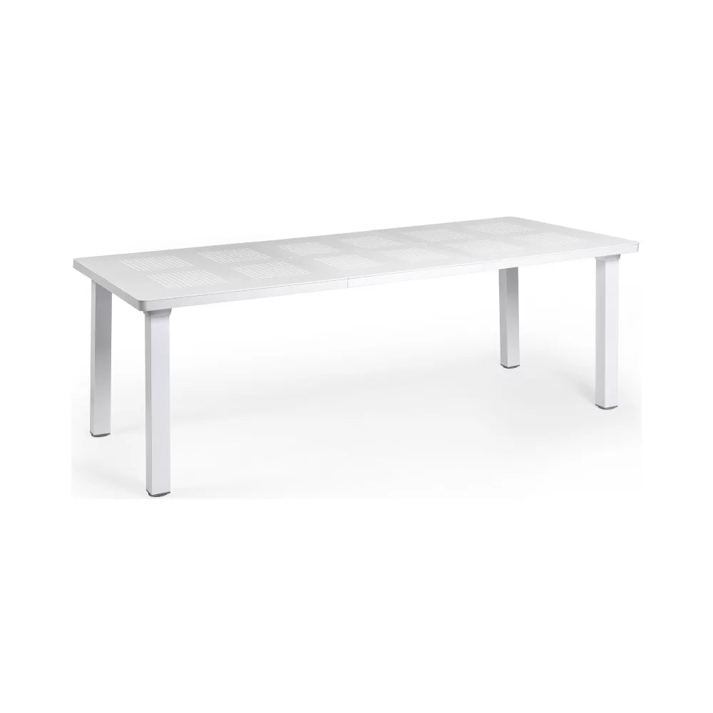 Table extensible en résine LEVANTE avec pieds aluminium - Stamp