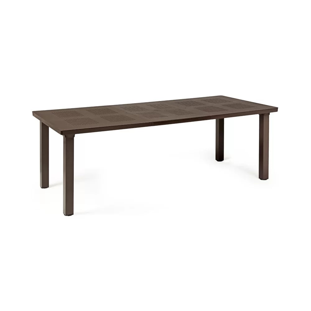 Table extensible en résine LEVANTE avec pieds aluminium - Stamp