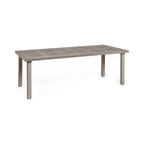 Table extensible en résine LEVANTE avec pieds aluminium - Stamp