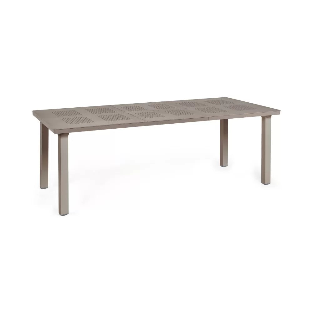 Table extensible en résine LEVANTE avec pieds aluminium - Stamp