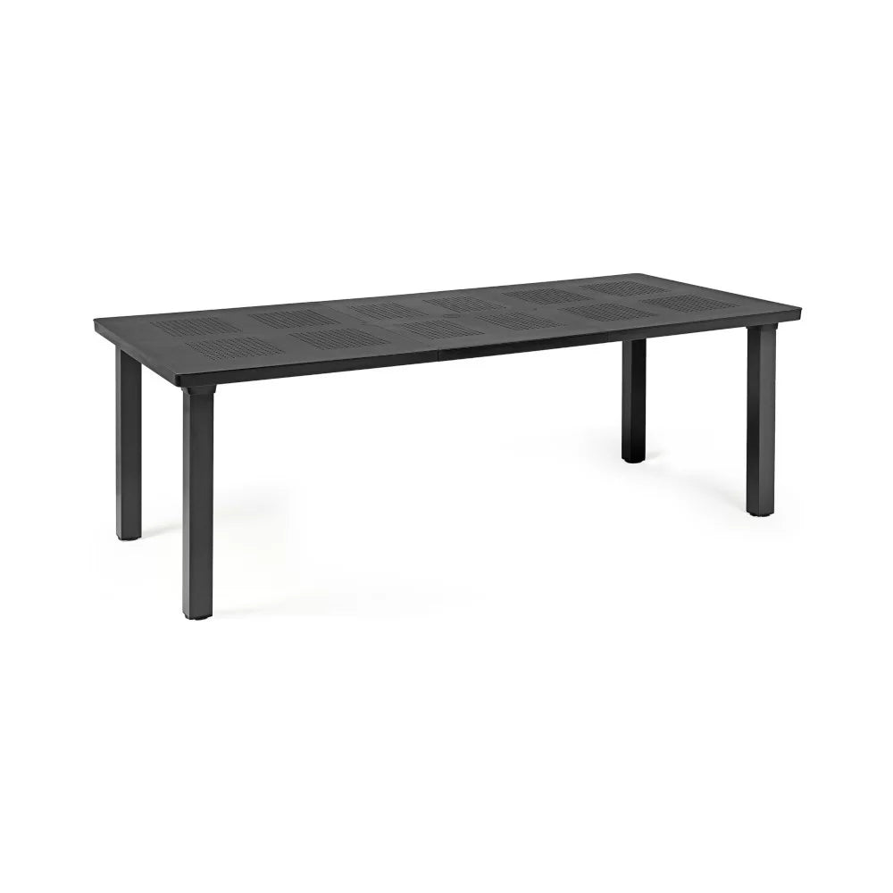 Table extensible en résine LEVANTE avec pieds aluminium - Stamp