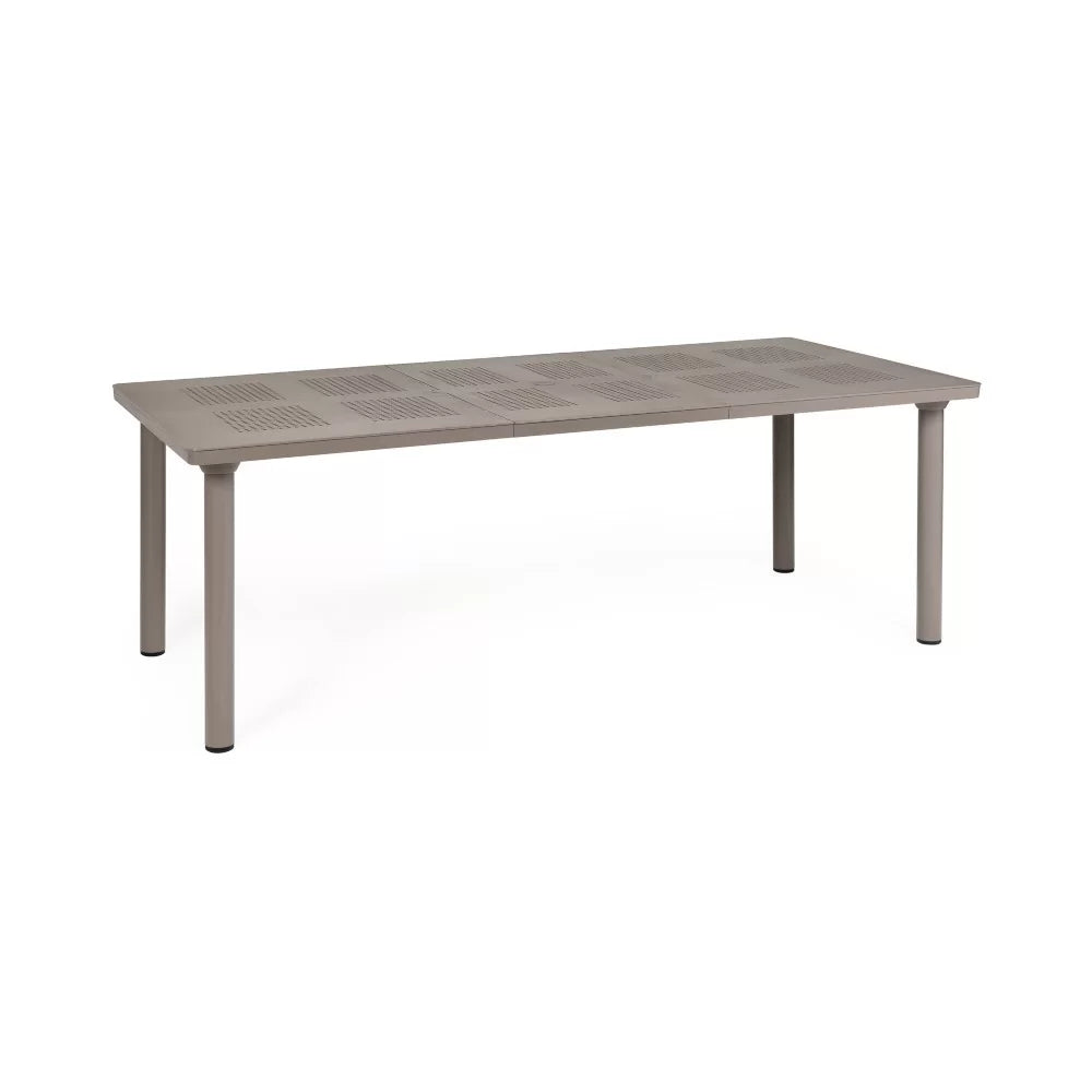 Table extensible en résine LIBECCIO avec pieds aluminium - Nardi