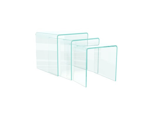 Tables basses verre courbé LENA – vue 5