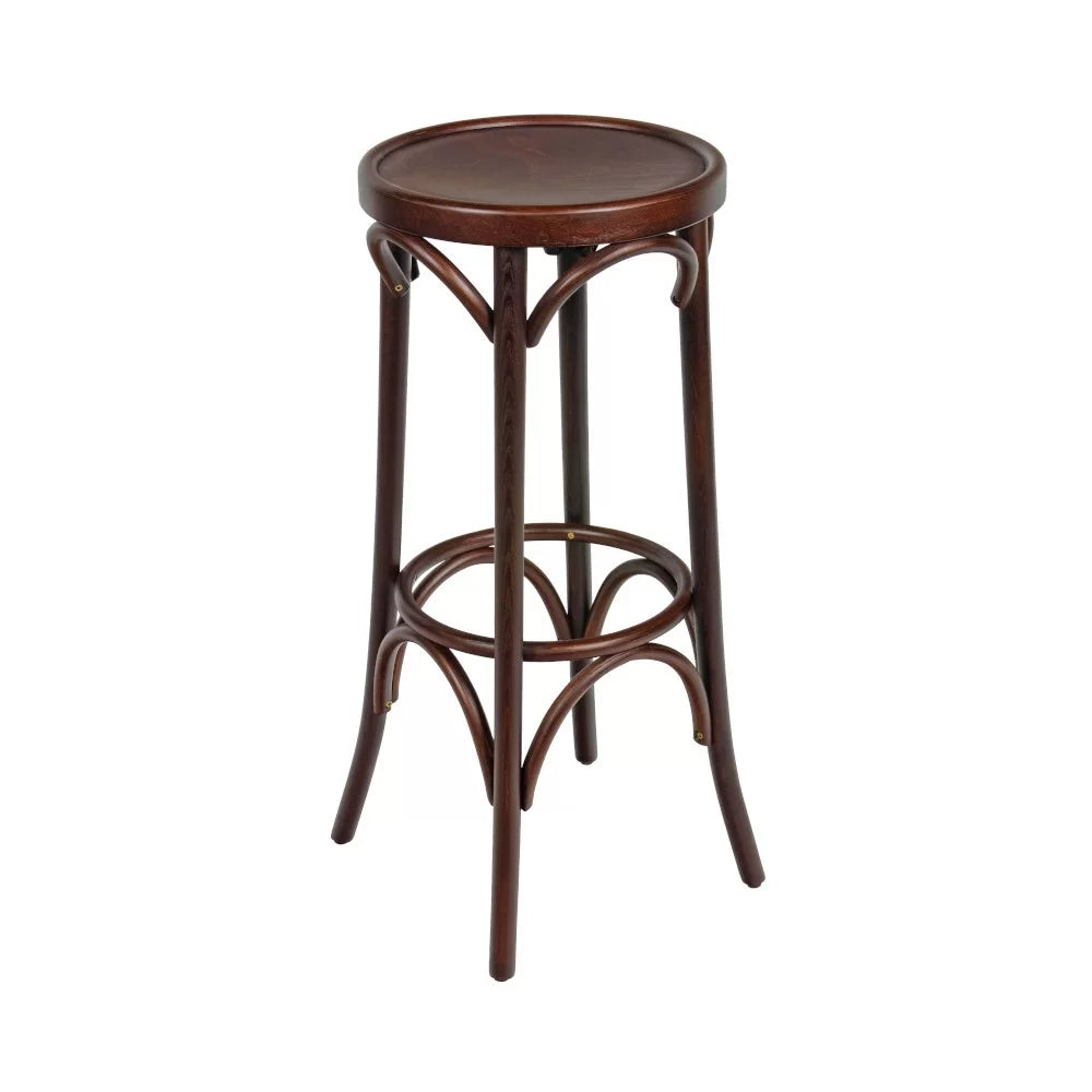 Tabouret en bois hêtre massif MORZINE II assise bois  - Stamp