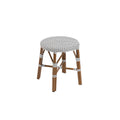 Venitia Graphic 2 - tabouret bas aluminium - Stamp