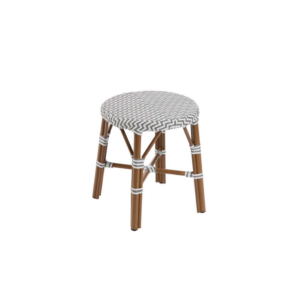 Venitia Graphic 2 - tabouret bas aluminium - Stamp