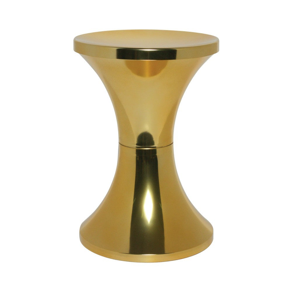 TamTam Chrome - tabouret en résine chromé - Stamp